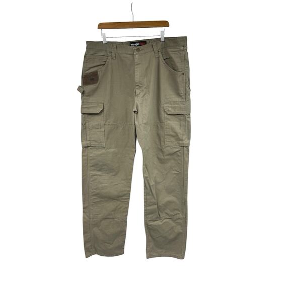Wrangler RIGGS Workwear Ripstop Ranger Cargo Pant Brown Tan 40X34 - Picture 1 of 9